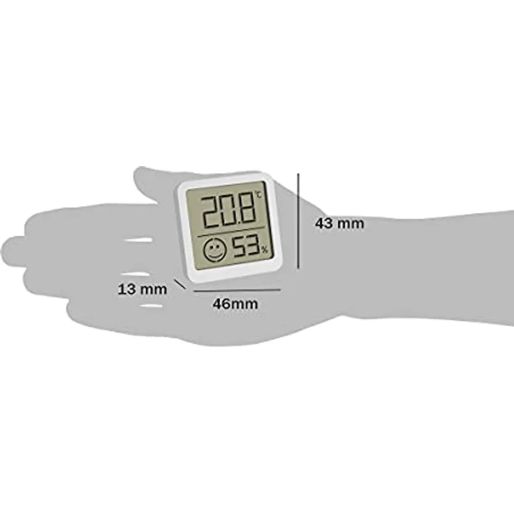 TFA Dostmann Digitales Thermo-Hygrometer mit Komfortzone Thermo-/Hygrometer Weiß – Bild 2