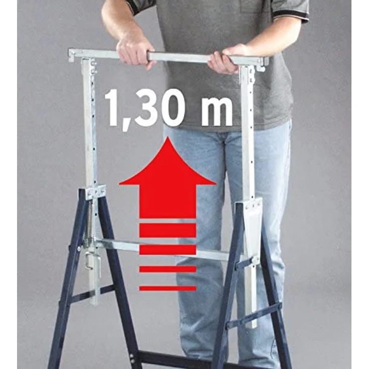 Brennenstuhl Teleskop Arbeitsbock MB 160 H höhenverstellbar klappbar 160 kg Traglast – Bild 2