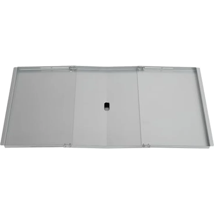 TAINO Grillschale, Stahl, Universal Fettwanne, Gasgrill, Verzinkter Stahl, 53-78 cm, Silber – Bild 2