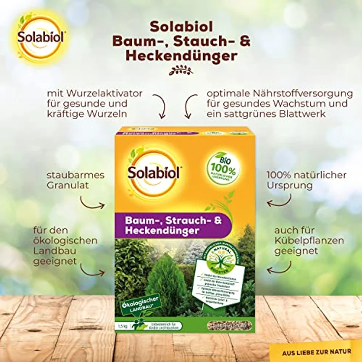 SBM Solabiol Baum-, Strauch & Heckendünger, 1,5 kg – Bild 2