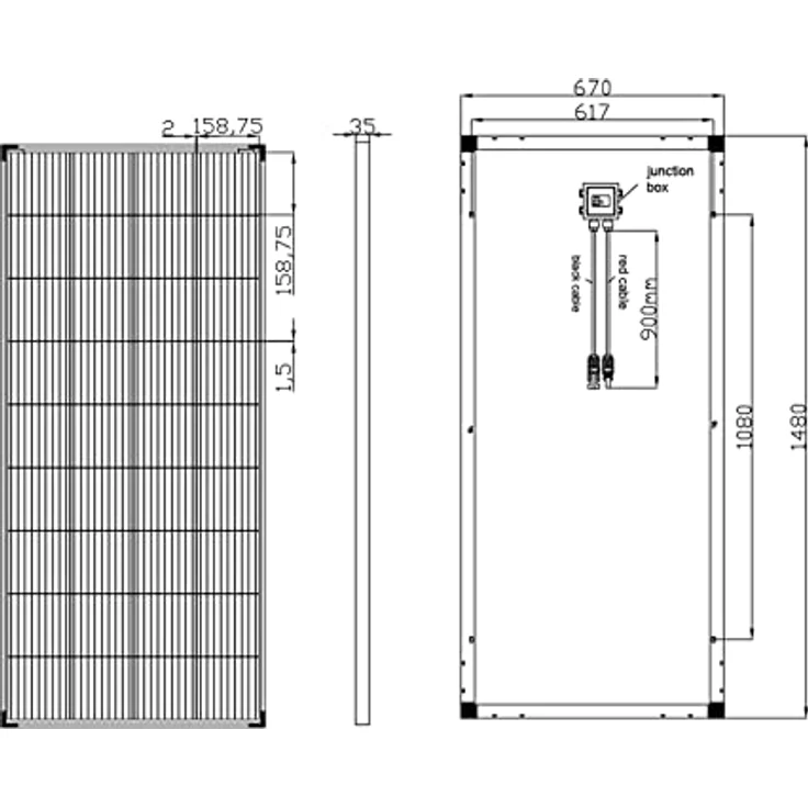 enjoy solar Solarmodul Eco Line ES200M36, Monokristallin PERC-Zellen 200W mit schwarzem Rahmen, Leistungsgarantie 10 Jahre 90% und 25 Jahre 80% – Bild 6