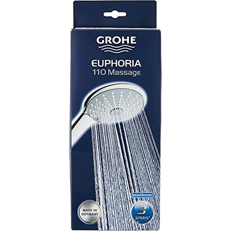 GROHE Euphoria 110 Massage - Handbrause (3 Strahlarten, Antikalk System, mit Spray Dimmer), chrom, 27221000 – Bild 4