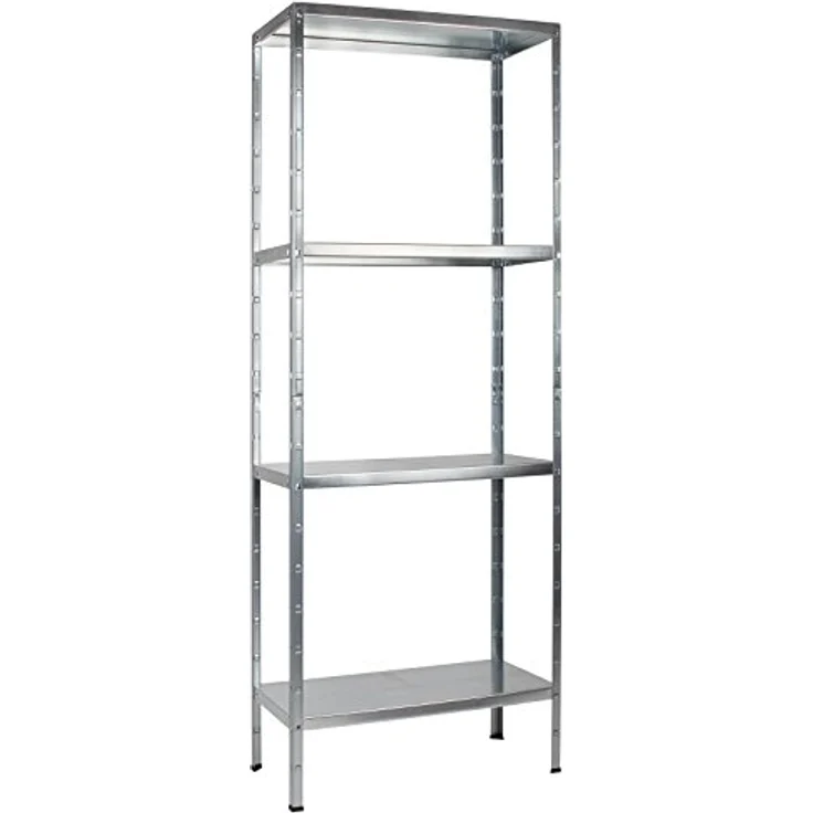 Schulte Regalwelt Lagerregal mit 4 PowerMAX-Fachböden, 180x60x40cm Regalsystem, Steckregal mit einfacher Montage ohne Verschrauben, Traglast je Boden bis zu 65 Kg (bis zu 260 Kg Gesamttraglast) – Bild 2