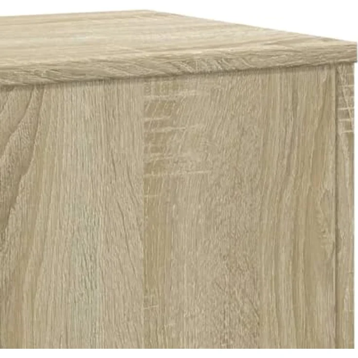 vidaXL Pflanzenständer 2er Set, Sonoma Eiche, 33x33x100 cm, Holzwerkstoff, max. 50 kg Belastbarkeit – Bild 4