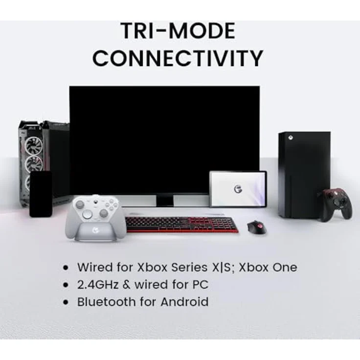 Gamesir G7 Pro (PC, Android, Xbox Series X, Xbox Series S, Xbox One X, Xbox One S), Gaming Controller, Weiss – Bild 2