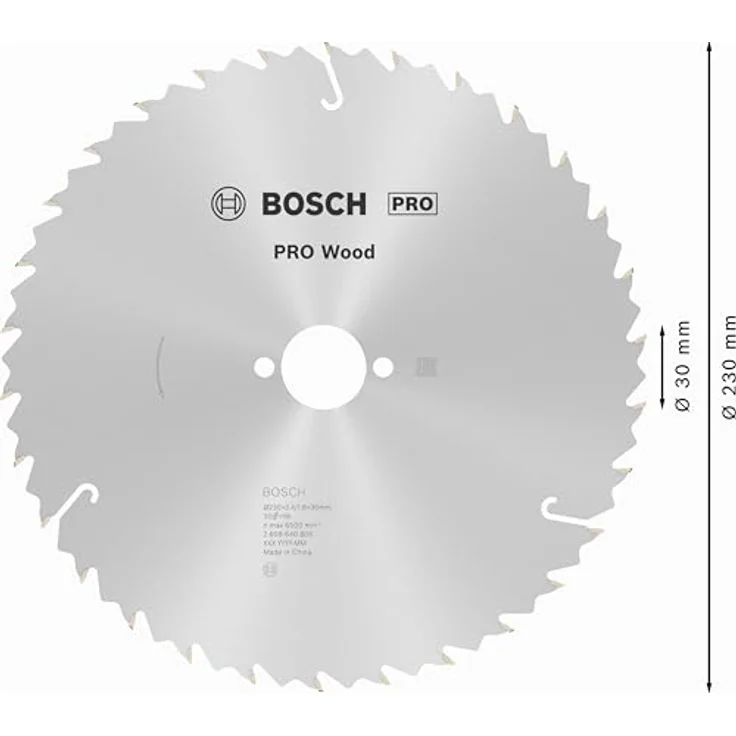 Bosch Professional Zubehör 2608640805 Kreissägeblatt Speedline Wood 230 x 30 x 2,6 mm, 30 – Bild 3