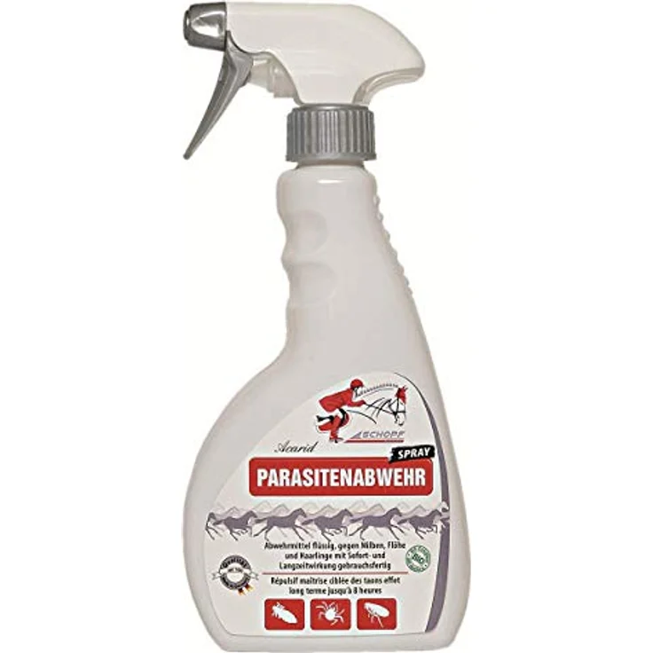 Schopf Riders Acarid Parasitenabwehr Insektenspray, 500 ml mit Geraniol gegen Milben, Flöhe und Haarlinge – Bild 2