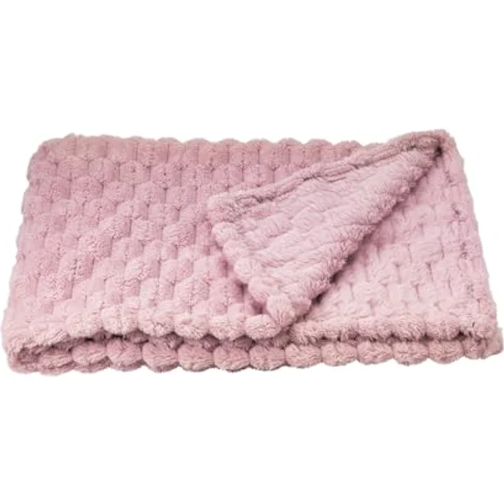 Nobby Liegedecke Diamond Classic, kuscheliges Soft Fleece, rosa, 50 x 75 cm, optimaler Schutz vor Tierhaaren und Schmutz – Bild 2