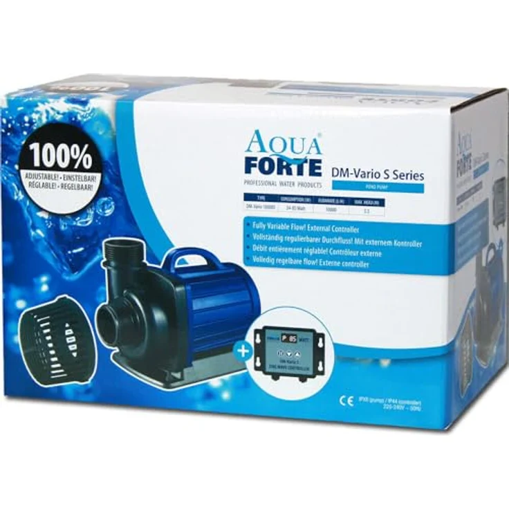 Aqua Forte DM-10000 Vario S Filter-/ Bachlaufpumpe – Bild 3