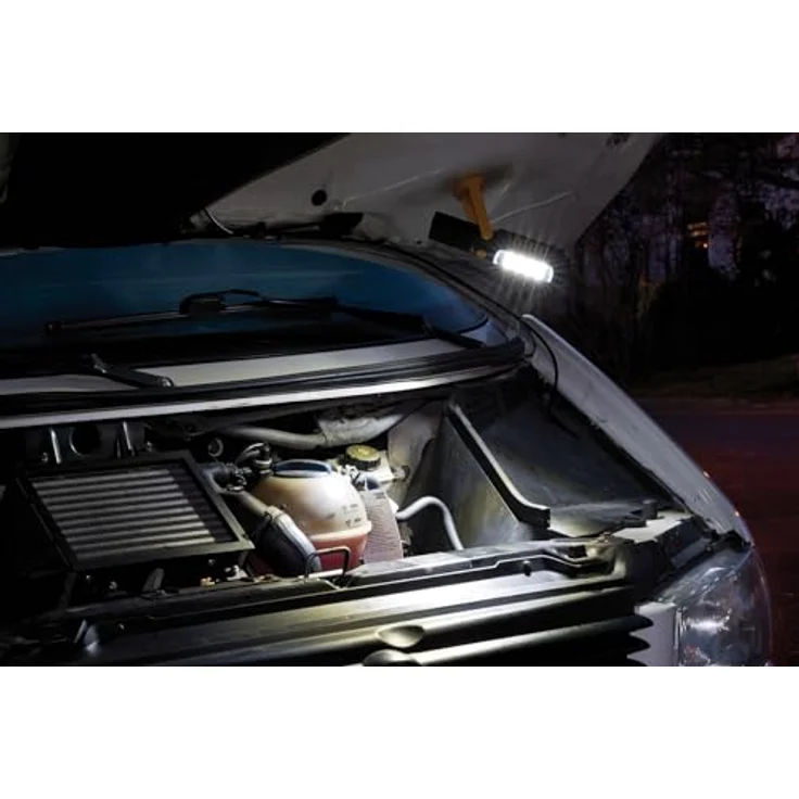 brennenstuhl LED-Taschenlampe LED Taschenlampe mit Batterie SMD Handleuchte hellen SMD-LEDs (4 Stunden Leuchtdauer, drehbarer Haken, Magnet) Farbe: schwarz/gelb – Bild 6