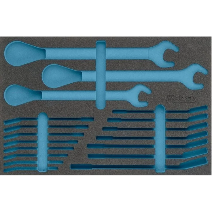 Hazet 2-Komponenten Weichschaum-Einlage für Art.Nr. 163-366/18, 3/3, unbestückt, 519 x 342 mm, Made in Germany