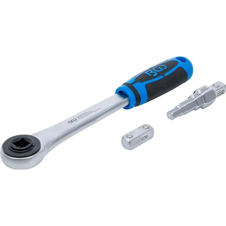 BGS 314 Durchsteckknarre mit Adapter und Stufenschlüssel, 12,5 mm (1/2"), verchromt, für Heizung/Thermostat