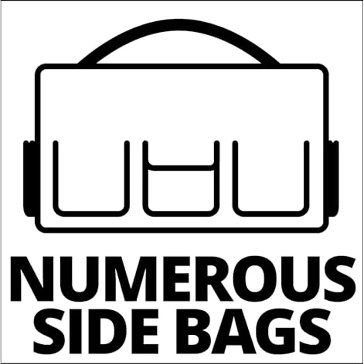 Einhell Tasche Bag 56/29 für Werkzeuge & Zubehör, langlebig mit verstärktem Boden, Tragegurt, Tragegriff, verschiedene Taschen und Fächer – Bild 4
