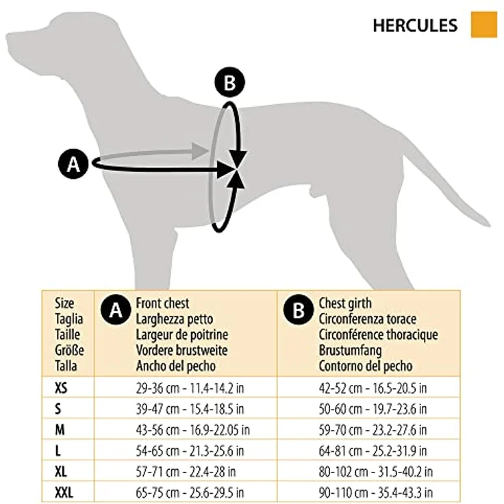 Ferplast Hundegeschirr Hercules EXTRA Large, Gepolstert, Widerstandsfähig, Kratzfest, im Dunkeln Sichtbar, mit Griff, Schwarz – Bild 2