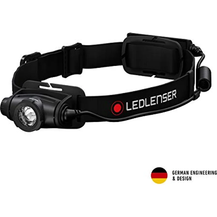 Ledlenser H5R Core, Stirnlampe mit 500 lm, wetterfest, stufenlos dimmbar, Batteriestatusanzeige – Bild 2