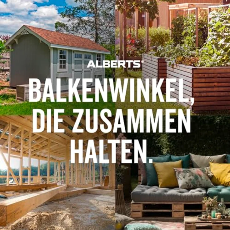 GAH Alberts Balkenwinkel, Gelb verzinkt, 160 x 240 x 50, Winkel für Balken, ungleichs... – Bild 8