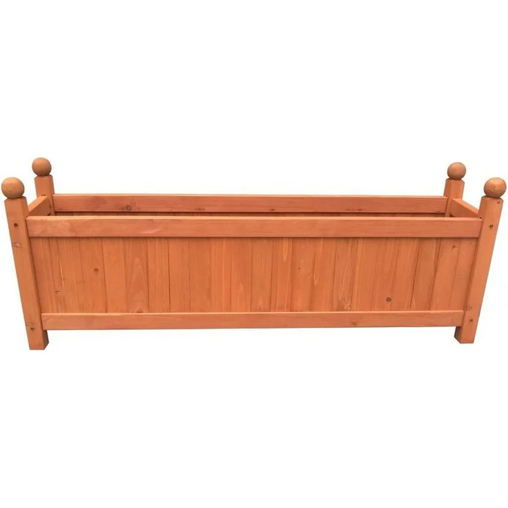 HTI-Line Pflanzkübel Heidi XL, Pflanzkasten aus Holz, 90 x 34 x 20 cm, natürlicher Charme