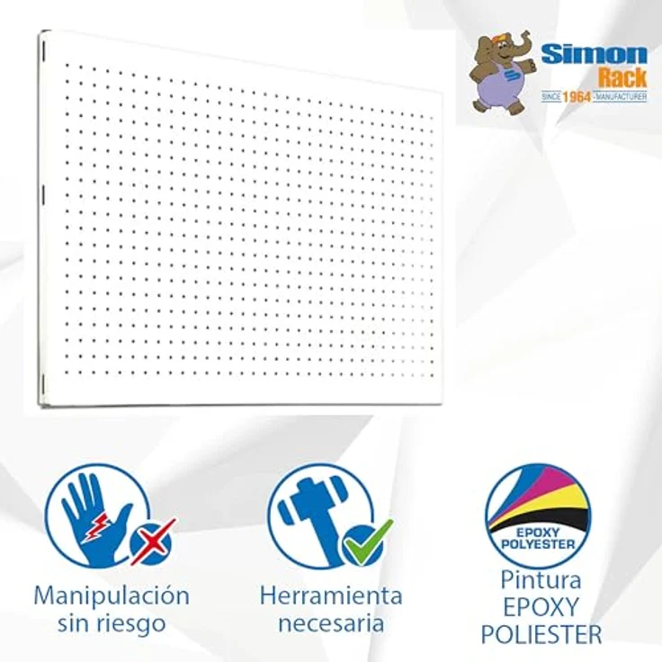 LOCHWAND 1200x600mm WEIß – Bild 5
