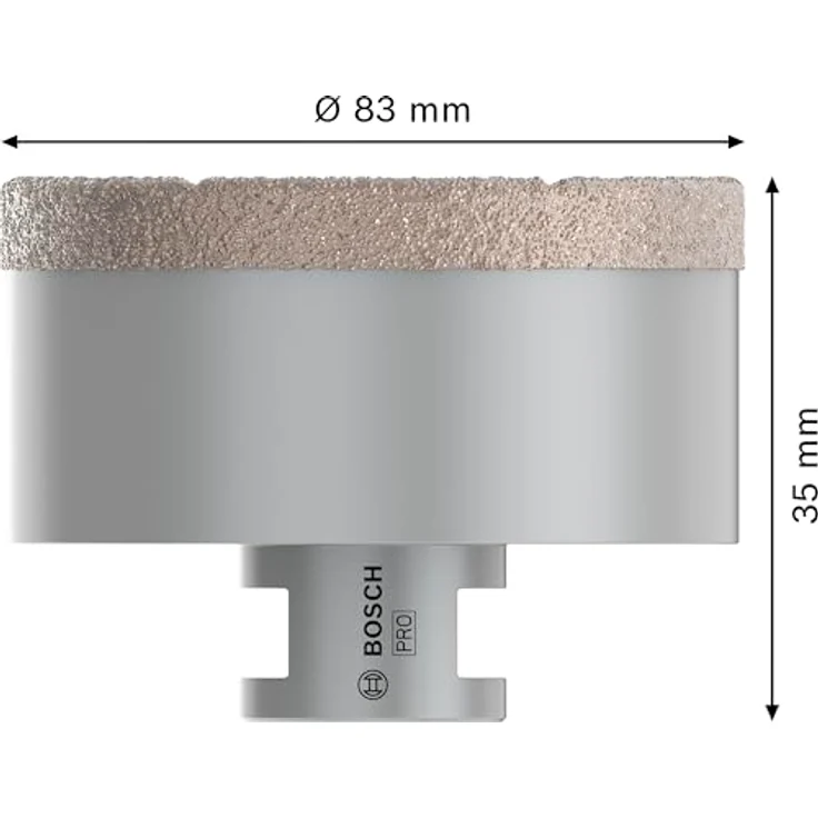 Bosch Accessories Diamant-Trockenbohrer 83mm Dry Speed, für Hartkeramik mit hoher Lebensdauer – Bild 3