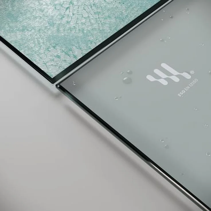 i-flair DK99 Falttür Duschkabine 70x70x190 cm, satinierte 6 mm Sicherheitsglas mit silbernen Profilen, platzsparend und für Menschen mit eingeschränkter Mobilität geeignet – Bild 7