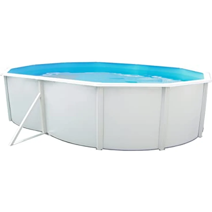 Steinbach Stahlwandpool Set Nuovo weiß, 550 x 366 x 120 cm – Bild 2