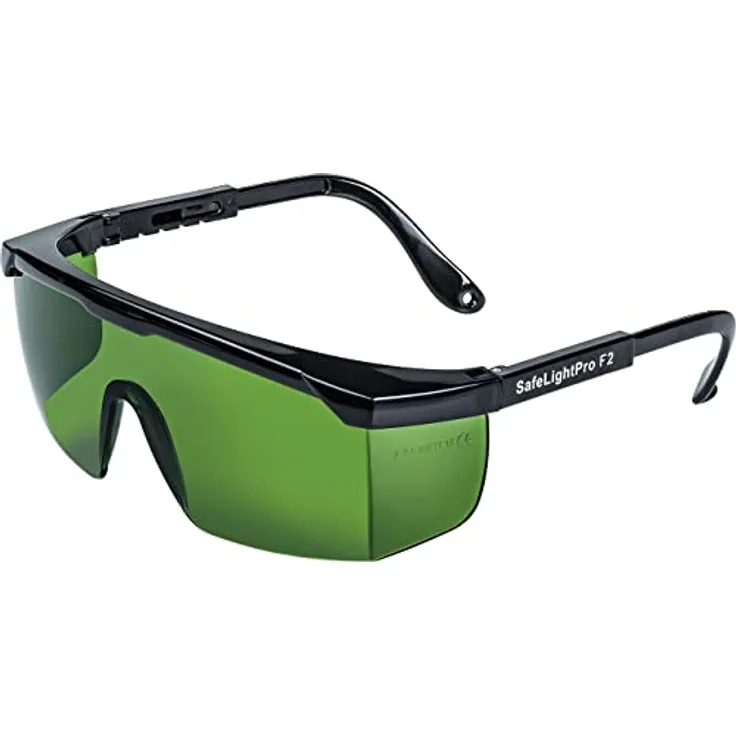 AGETECH SafeLightPro F2 Lichtschutzbrille für IPL/SHR/HPL Haarentfernung, UV-C-Schutz, 200-3000nm, kratzfest, individuell verstellbar