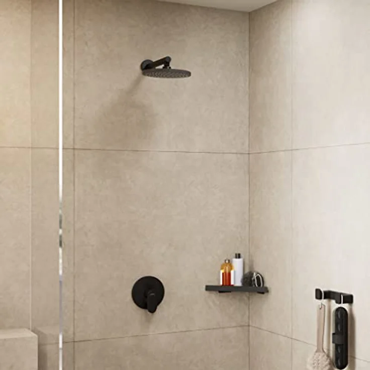 hansgrohe Regenduschkopf Vernis Blend, 20cm, 1 Strahlart, XXL Performance, Rain Strahl, Silikondüsen, einstellbarer Winkel – Bild 7