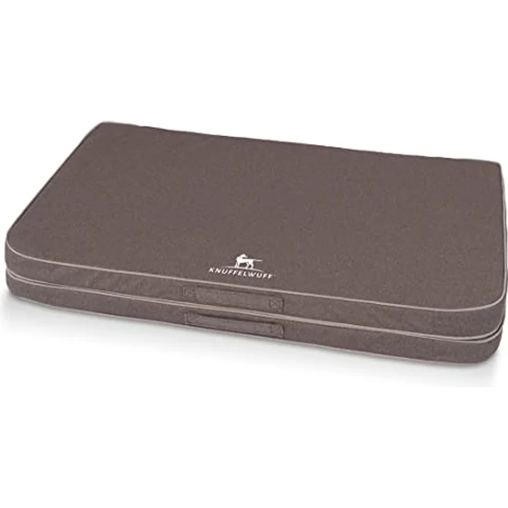 Knuffelwuff Hundematte Faltbare Reisematte Tacoma, Orthopädisch mit Memory Foam Mattratze, Velours Oberfläche – Bild 3
