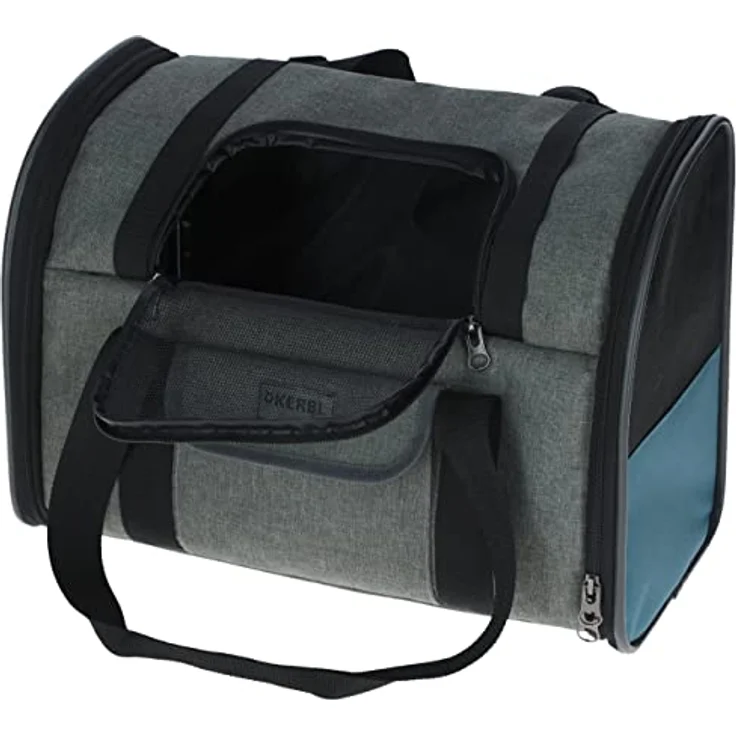 Hunderucksack Vacation 43x24x30cm, grau/blau – Bild 4