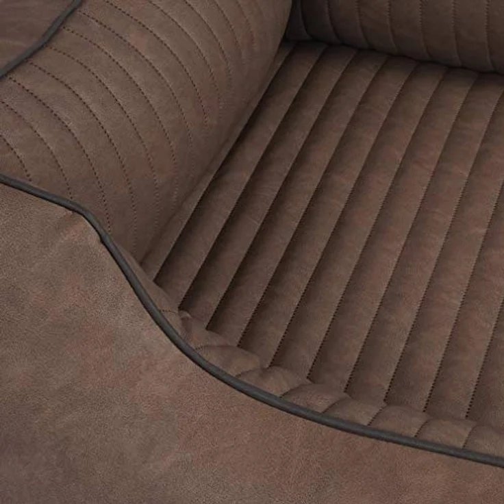 Knuffelwuff Orthopädisches Hundebett Chesapeake, XL 105 x 75cm, Braun, abnehmbarer Bezug, formstabil, leicht zu reinigen, für große und kleine Hunde – Bild 3