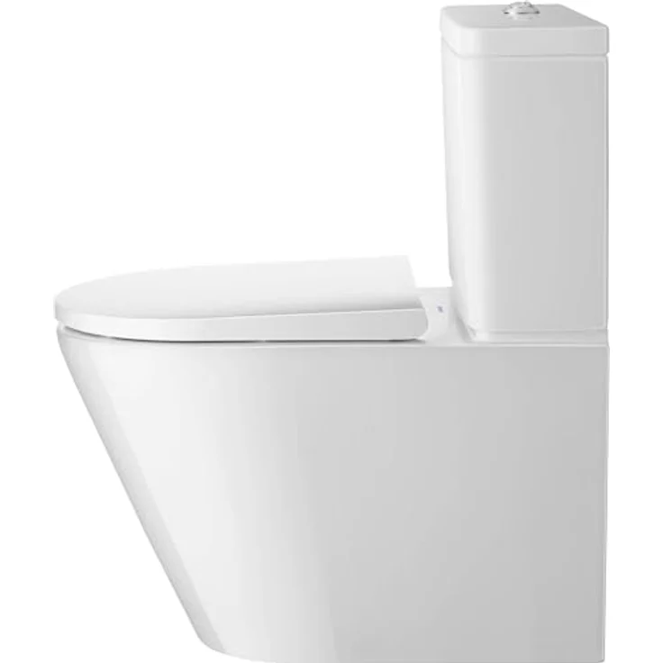 Duravit D-Neo Stand WC für Kombination, Tiefspüler, spülrandlos, 370x580 mm, 200209, Farbe: Weiß - 2002090000 – Bild 4