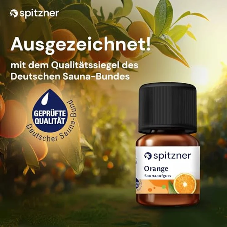 Spitzner Saunaaufguss-Set „Sinnesreise“, 6 Düfte à 30 ml: Eisminze, Ingwer-Limette, Orange, Eukalyptus, Latschenkiefer & Saunamed, perfektes Geschenk für Sauna-Liebhaber – Bild 3