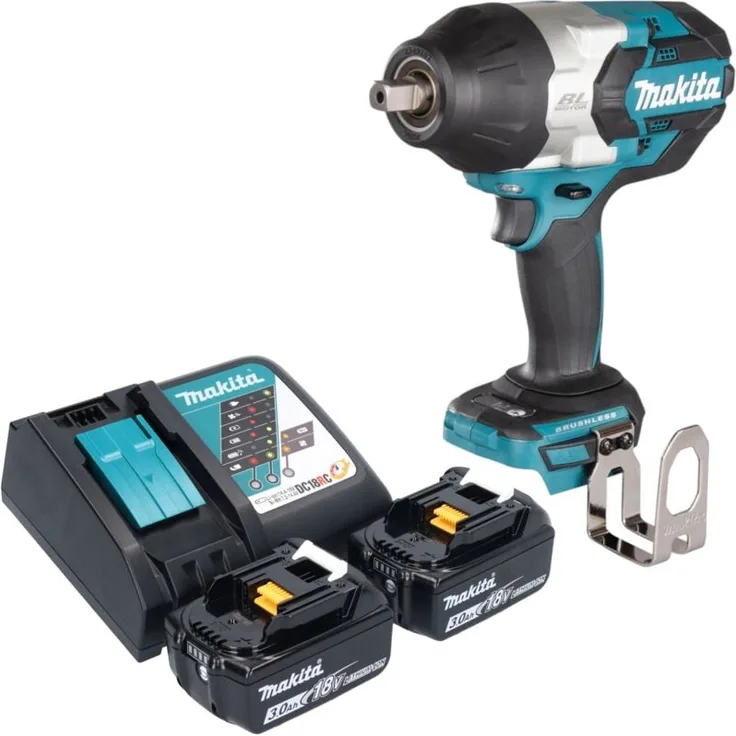 Makita DTW 1004 RF Akku Schlagschrauber, 18 V mit 1050 Nm, 1/2'' Brushless, 2x 3,0 Ah Akku & Ladegerät