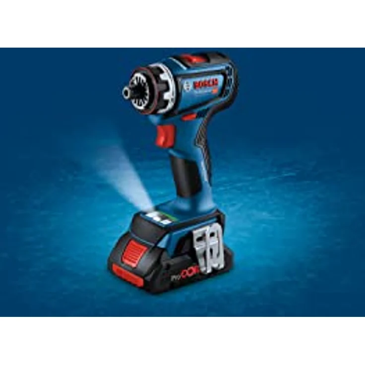 Bosch Professional 18V System Akku-Schrauber GSR 18V-90 FC (FlexiClick System, hartes Drehmoment von 64 Nm, bürstenloser Motor, 2 Gänge, ideal für Schraub- und Bohranwendungen in Holz und Metall) – Bild 3