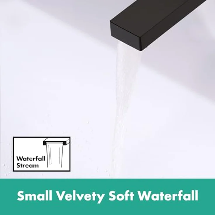 Hansgrohe Tecturis E Einhebel-Wannenmischer, bodenstehend mit Wasserfall-Auslauf, inkl. Handbrause und Zubehör, 264 mm Ausladung – Bild 3