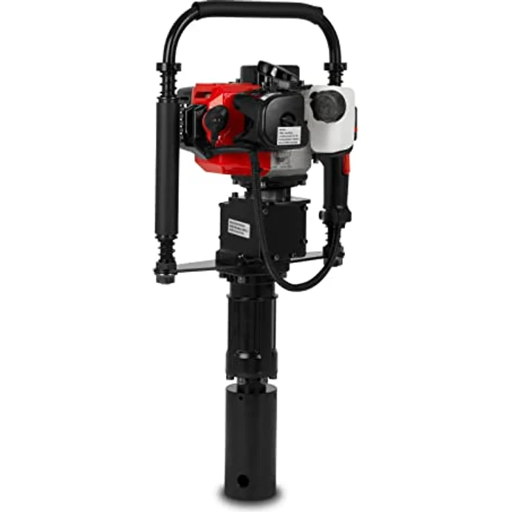 EBERTH GB1-RAM32, Benzin Pfahlramme mit 1,2 PS, 2-Takt Motor, max. Pfahldurchmesser 70mm, inkl. 2x Rammloch Adapter – Bild 1