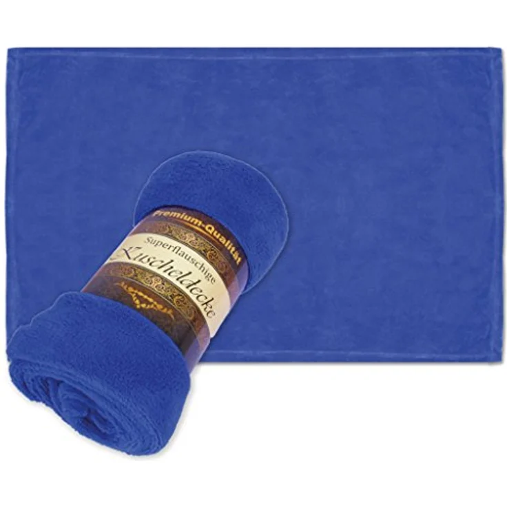 Bestlivings Tierdecke Hundedecke Kuscheldecke Haustierdecke, kuschelig weich in vielen erhältlich (60x80 cm/blau - Royalblau) – Bild 5