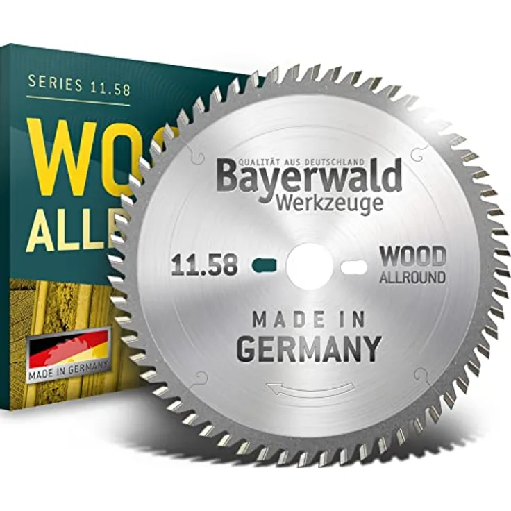 Bayerwald - HM Kreissägeblatt für Holz - Ø 254 mm x 2,8 mm x 30 mm | WZ negativ (80 Zähne) | für Metabo KGS 254 | Kombinebenlöcher