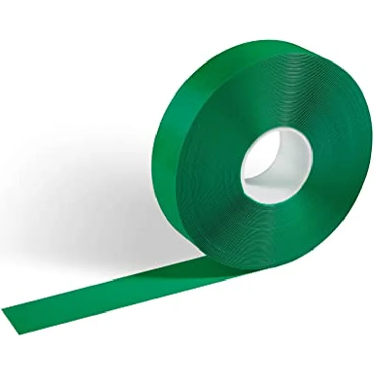 Durable Bodenmarkierungsband Duraline Strong, abriebfest und rutschhemmend, 50 mm x 1,2 mm x 30 m (B x H x L), RAL 6032 Signalgrün, 172505