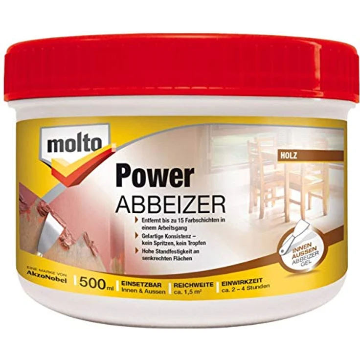 Molto Power Abbeizer 500ml Kraftlöser abbeizen, Lackentferner Beize Nr.5087687 – Bild 2