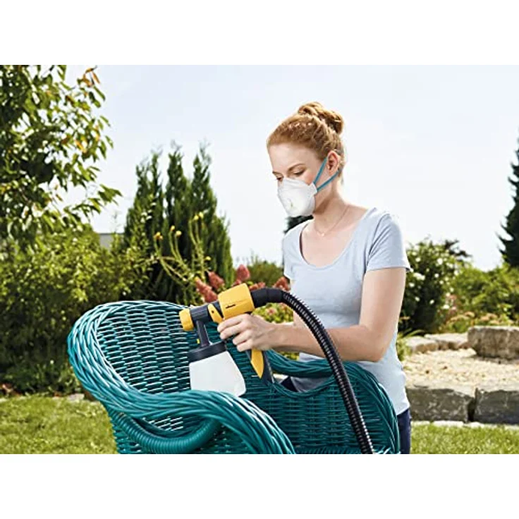 WAGNER Farbsprühsystem W 690 FLEXiO für Dispersions--Latexfarben, Lacke & Lasuren im Innen- & Außenbereich, 15 m²-6 min, Behälter 1800 ml-800 ml, 630 W, Schlauch 3,5 m – Bild 2