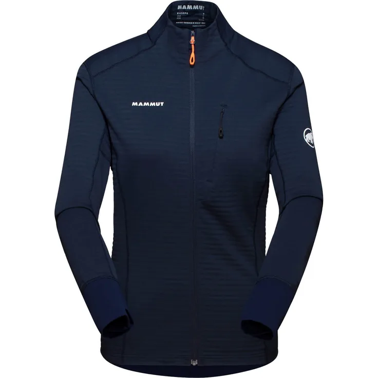 Mammut Fleecejacke Taiss Light, Damen Midlayer Jacket mit 4-Wege-Stretch und atmungsaktivem Material, schwarz