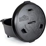 Origin Outdoors 179662 Grapen Feuertopf, Aluminium, Silber, Dutch Oven mit exzellenter Wärmeleitfähigkeit und hoher Langlebigkeit