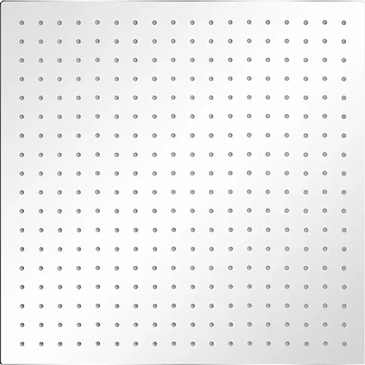 vidaXL Brausegarnitur Edelstahl 50 x 50 cm, Quadratisch, Anti-Kalk-Düsen, 324 Düsen, Wand- oder Deckenmontage – Bild 4