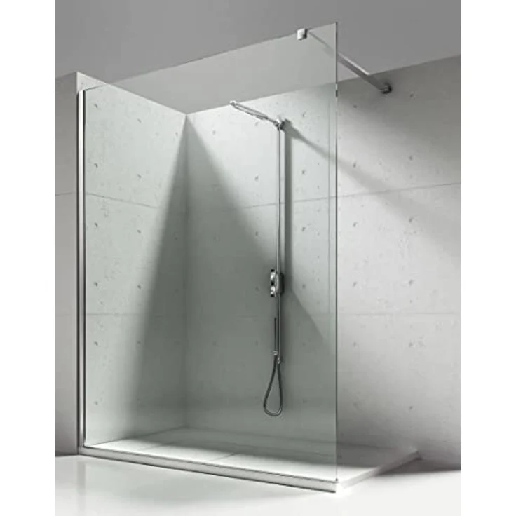 Aloni Walk-in-Dusche ECO50, Klarglas 8 mm, Einscheibensicherheitsglas – Bild 2