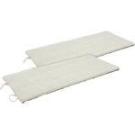 Katzen Kratzbrett klein mit 2 verschiedenen Seiten 50 x 22 cm - 2er Set - Sisal und Plüsch Kratzecke zum Legen oder Hängen - Wand Kratzmatte Kratzbaum