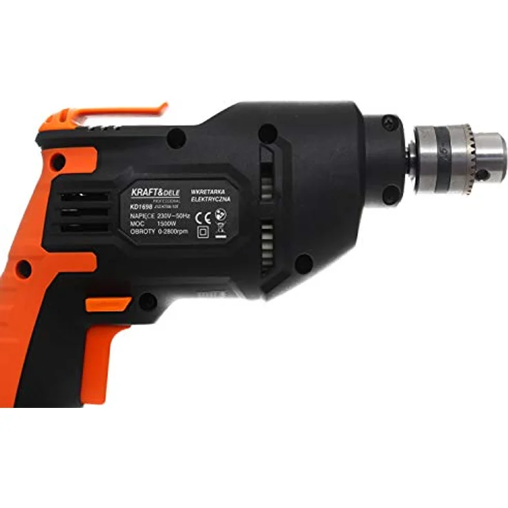 KRAFT&DELE Netz Bohrschrauber Bohrmaschine 1500 W Wasserwage Bohrfutter 10mm (KD1698) - Professionelles Elektrowerkzeug mit ergonomischem Design und hoher Lebensdauer – Bild 2