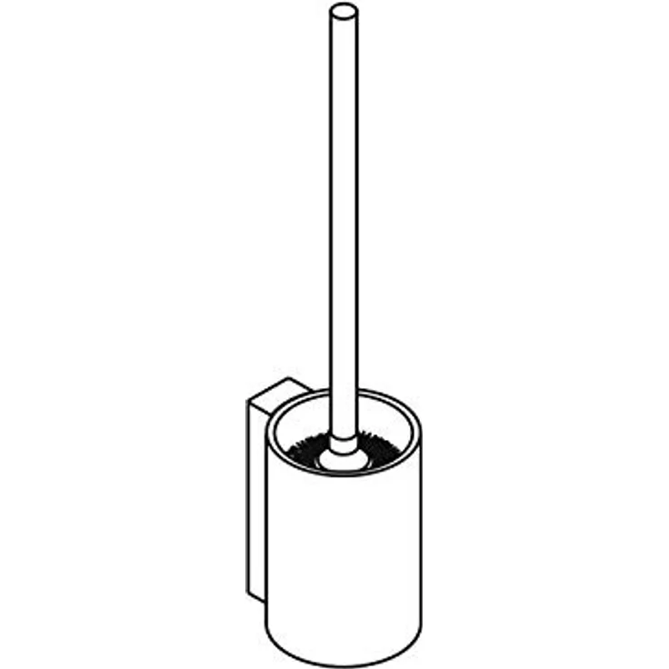 HEWI WC-Bürstengarnitur (bestehend aus Halter, Bürstenkopf, WC Bürste) zur Wandmontage, BxHxT 8,9 x 4,4 x 10,8 cm - 900.20.00040 – Bild 4