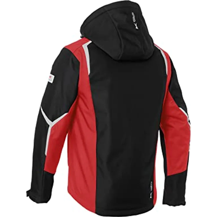 KÜBLER BODYFORCE Winter Softshell Jacke, Schwarz/Mittelrot, Fleece-Innenfutter, 3-Zonen-Wärmeregulierung, Gr. 4XL – Bild 3