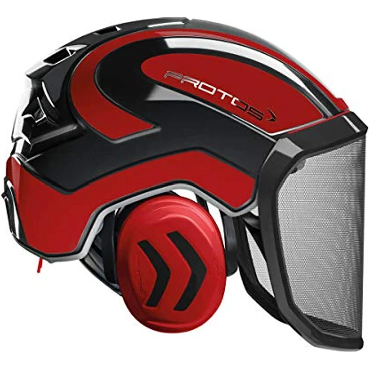 Protos Helm Integral Forest schwarz/gelb, feines Visier – Bild 3
